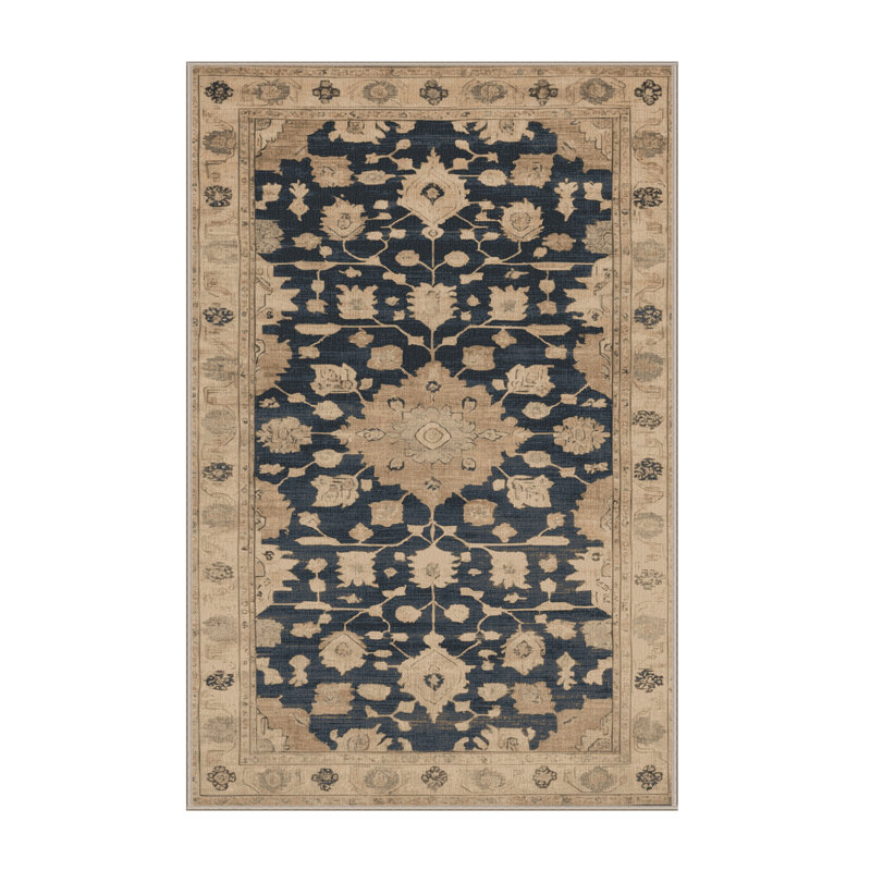 Machine Washable Overdyed Brown Area Rug, Rectangle 8' x 10'