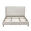 High Headboard Upholstered Bed, King Size Bed Frame, 12-Slat Support, Easy To Assemble-1861529162