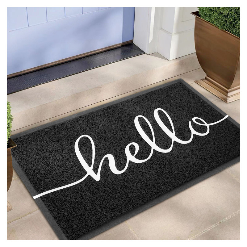 Paillasson antidérapant, L 17 po x L 30 po, Hello