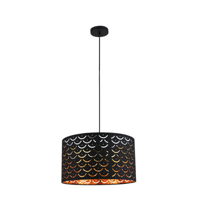 Luminaire tambour suspendu 1 lumière Kimberly