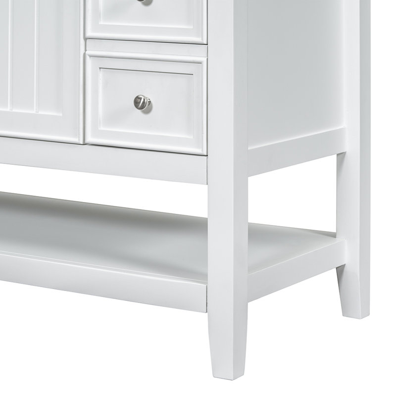 Base de meuble-lavabo simple 35,51 Mulina seulement, Blanc