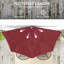 Parasol de balcon extérieur 9 pi, demi-rond, rouge vin