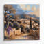 Art mural sur toile brun avec villes chypriotes-787180753