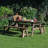 Aggi Rectangular 3 - Piece 2 - Person 150Cm L Outdoor Picnic Table-279493748-279493746