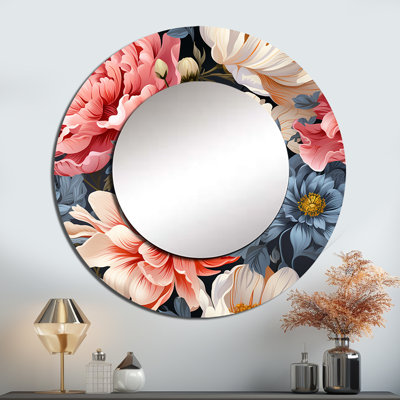 Motif floral Rokisha French Romance - miroir mural décoratif floral