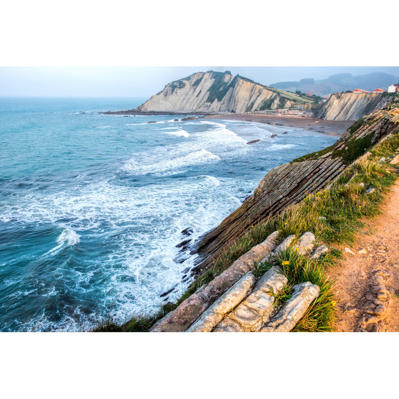 Itzurun Beach, Zumaya by Sima_ha - Wrapped Canvas Print, 51cm H x 76cm W