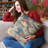 Hidden Velvet Damask Pillow-913516425