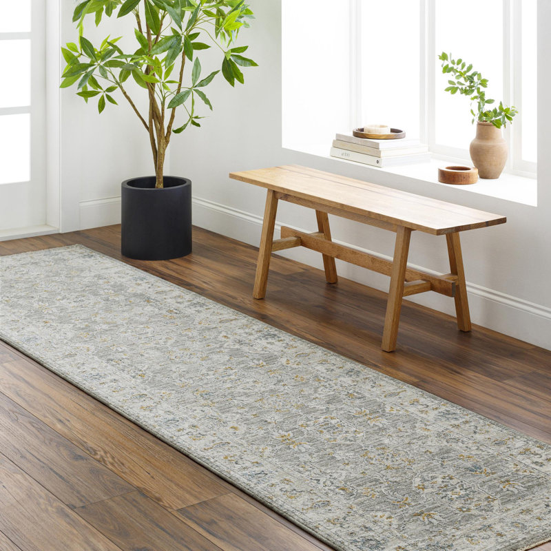 Tapis gris Cremorne, Tapis de couloir 2 pi 6 po x 10 pi