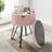 Round Pleated Velvet Ottoman with Storage-1534620955-1534620957