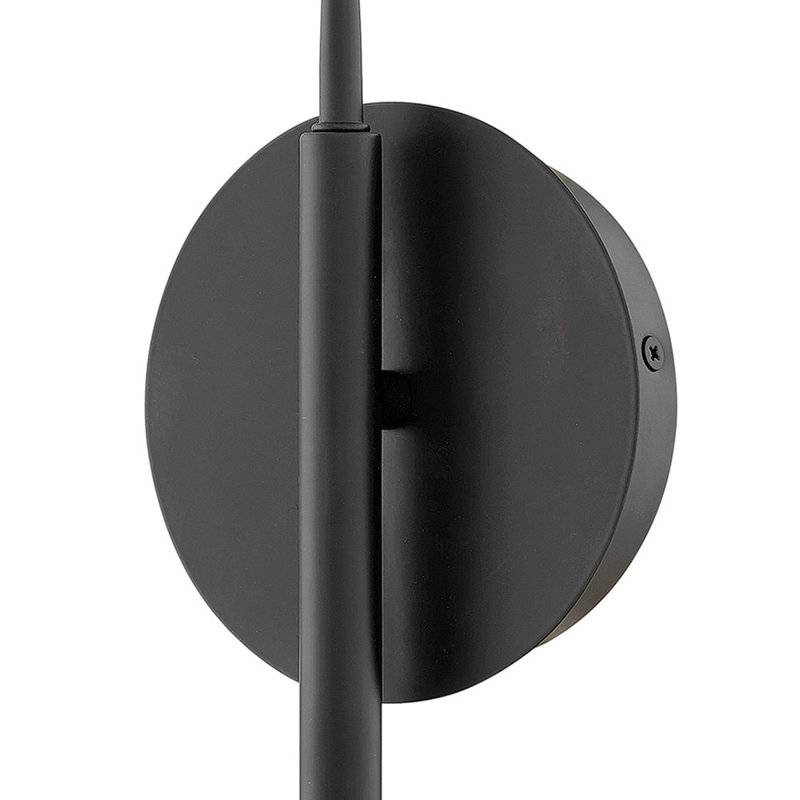 1 - Light LED Wallchiere, Black