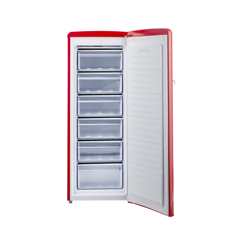 Congélateur vertical 21 po Classic Retro, Rouge