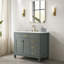 Meuble-lavabo simple 42 po Vancouver - Vert rétro-364280493