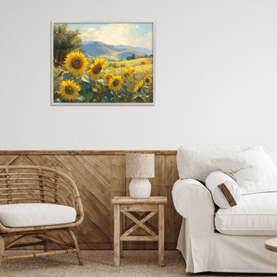Giclée encadrée, tournesol