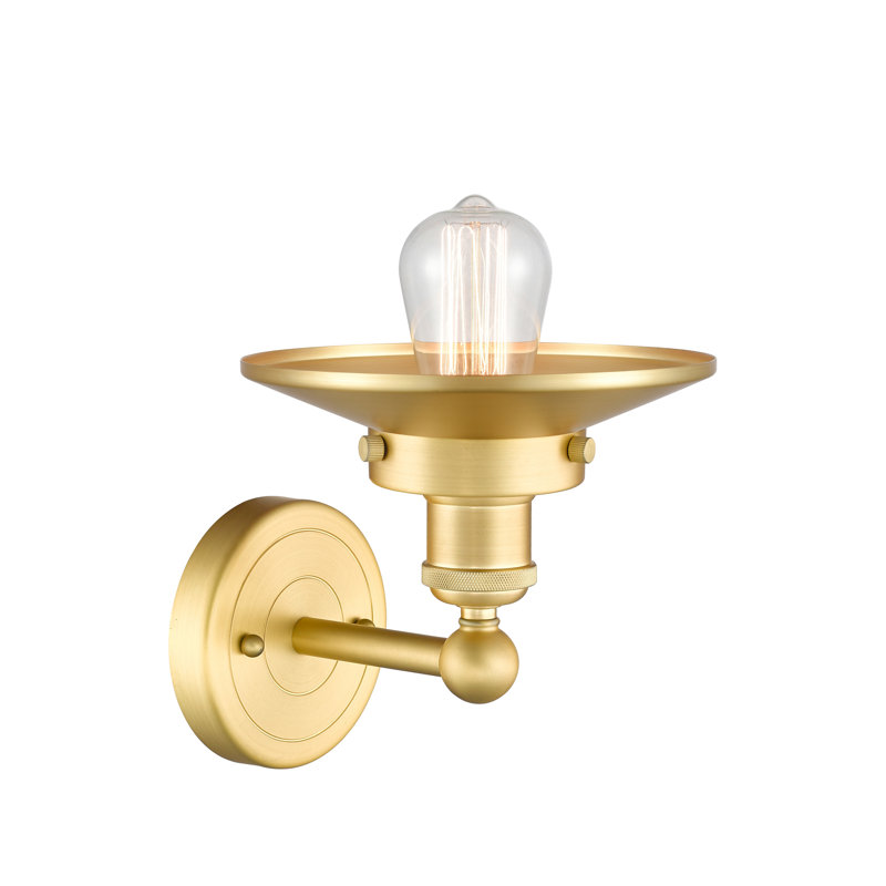 Krysia Armed Sconce, Satin Gold, Satin Gold