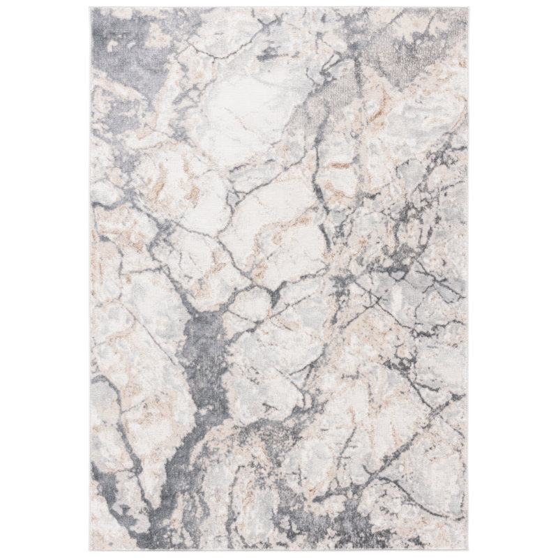 Kayliann Performance Abstract Rug, Rectangle 5'3" x 7'