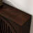 Dark Walnut Mid Century Modern Fluted Sideboard Buffet Cabinet With Storage And 2 Outlet Holes For Entryway, Hallway, Kitchen, Or Living Room | Gift Idea-1306249514