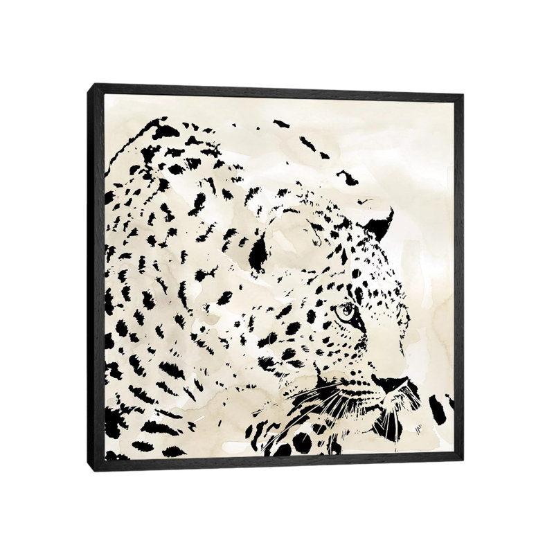 Leopard Spot IV by Carol Robinson - Print on Canvas, Black Framed, 93.98 cm H x 93.98 cm W