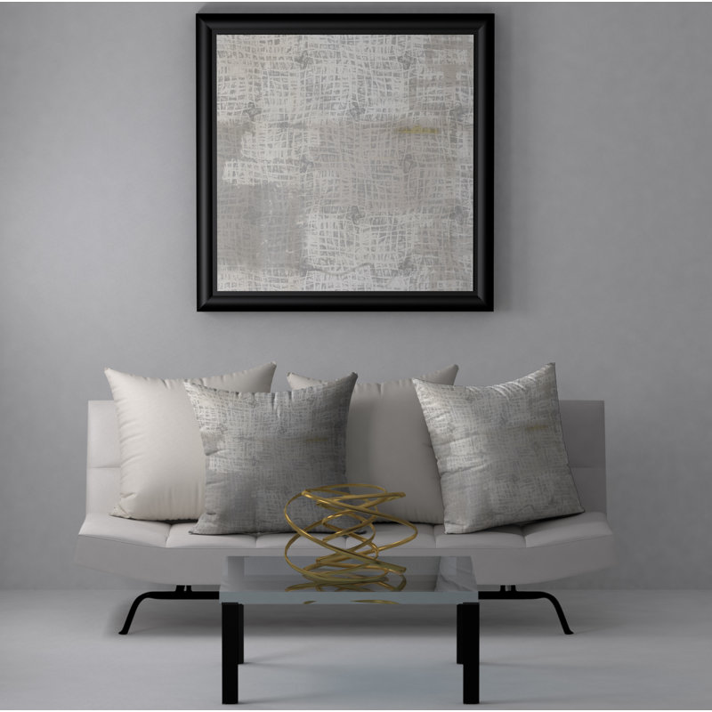 Abstract Reversible Throw Pillow, 18" x 18"