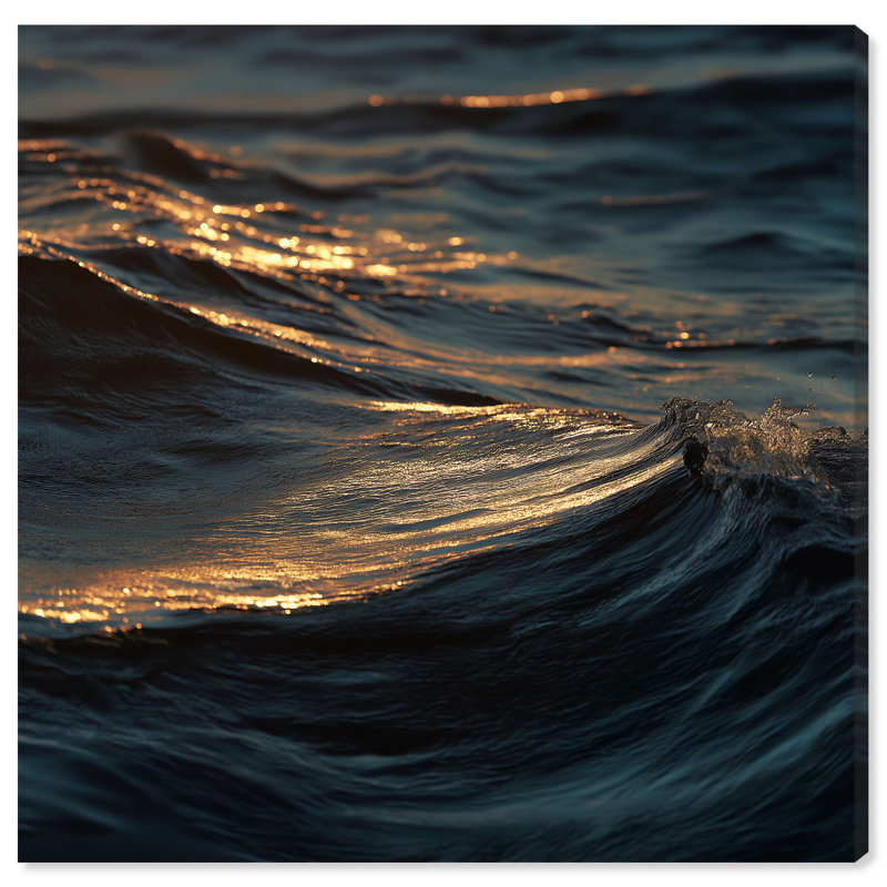 Sunset Sea I Print by Oliver Gal, 16" H x 16" W, Gallery Wrapped