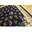 Hand Knotted Pile Blue Rectangle Antique 1920s Wool Rug