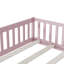 Ensemble de lit de sol moderne Twinkle avec porte, bois d'hévéa et garde-corps de sécurité-115630469-115630473