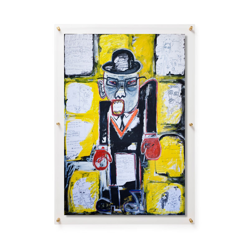 Cupkake by Gareth Maguire, 36" H x 24" W, Gold/Clear