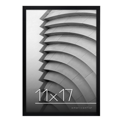 Picture Frame With Thin Border - Shatter-Resistant Glass For Hanging and Tabletop