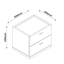 Passacoer 50cm W Particle Board / Chipboard Bedside Table