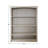 Ossy American Built Solid Wood Bookcase-2096133062-2044408093