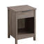 Table de chevet avec tiroir et tablette ouverte - de couleur gris rustique, assemblage, installation rapide, convient au rangement fonctionnel de la table d'appoint de la chambre à coucher, facile à assembler,