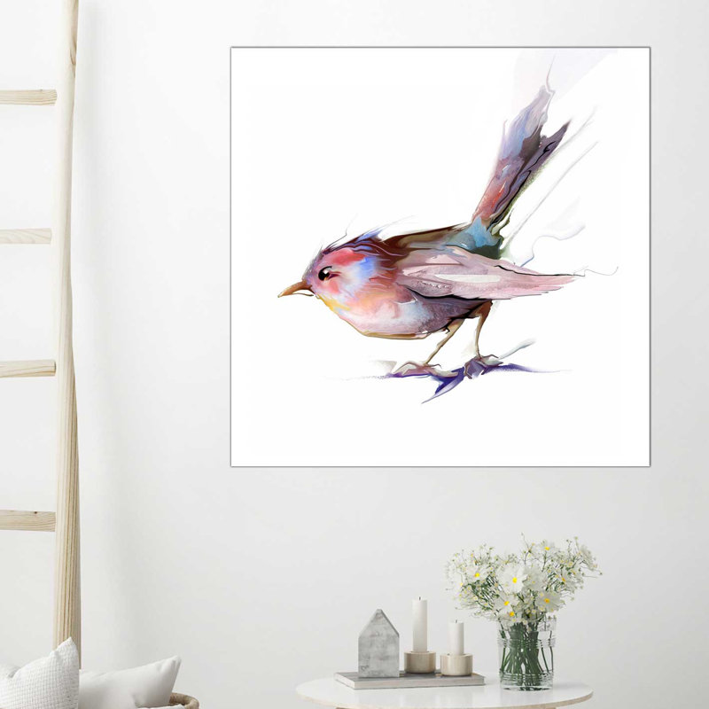 «Pretty Bird», impression sur toile tendue, H 18" x l 18" x P 1"