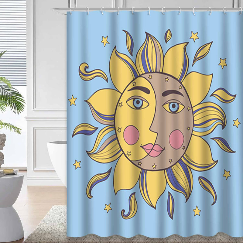 Rideau de douche Sun Cloud Cloud Constellation, L 72 po x l 84 po