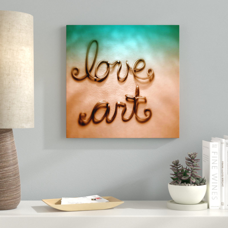 «Love Art», reproduction de photo, H 18 po x l 18 po x P 1 po, Toile tendue