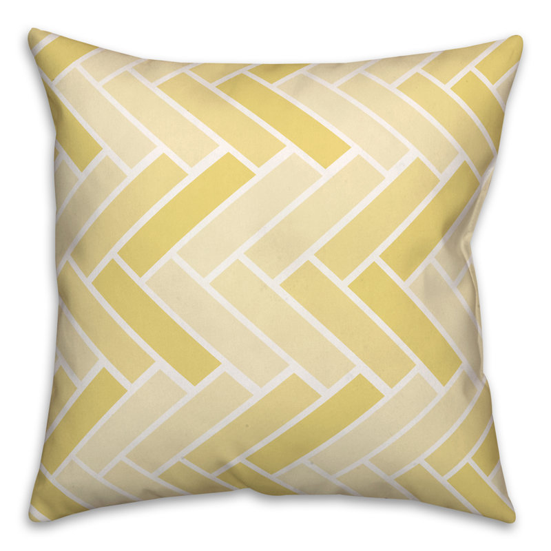  Coussin décoratif intérieur / extérieur, Jaune