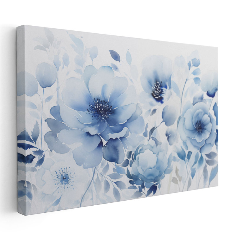 Art mural brillant lustré, Toile encadrée noire, H 40 po x l 60 po x P 1,25 po