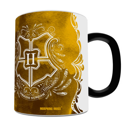Harry Potter - Aguamenti Hufflepuff Hogwarts - Morphing Mug Heat-Sensitive Mug - Colour Changing Heat Reveal Coffee Tea Mug - By Trend Setters Ltd