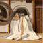Tapis beige moderne et contemporain lavable à la machine Williamsbridge Valentines - reliure beige-728189596