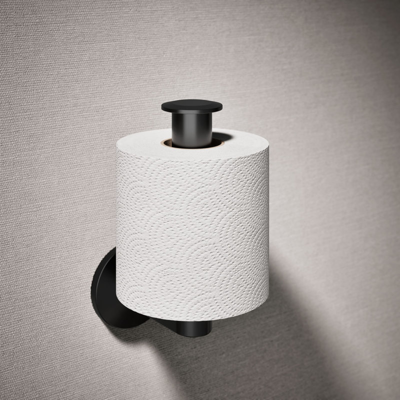 Components™ Vertical Toilet Tissue Holder, Matte Black
