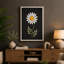 Daisy in Gold Botanical - Wrapped Canvas-2133421508-2133421510