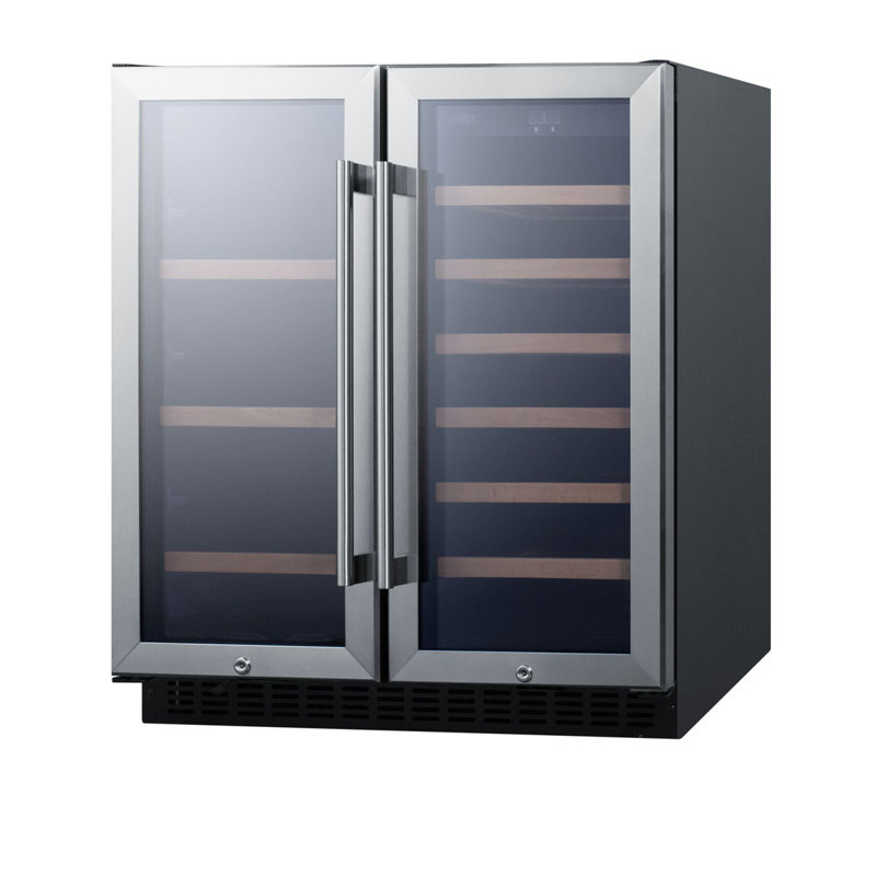 Summit Appliance Dual Zone 29.5'' 33 Bottle Wine Refrigerator
