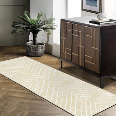 Tapis lavable à rayures Modern Modern