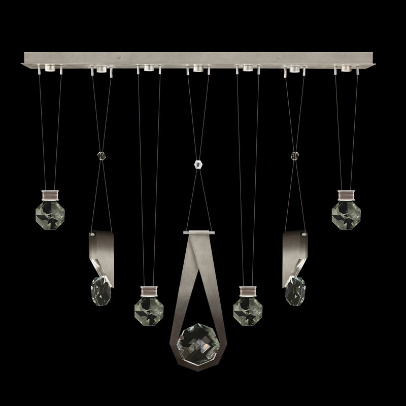 Aria 7 - Light LED Pendant, Soft Ombre Silver
