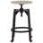 Jihoon Swivel Adjustable Height Counter Stool with Metal Frame