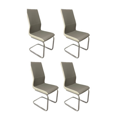 Ensemble de 4 chaises d'appoint Papaleo