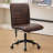 Faux Leather Mid Back Swivel Computer Task Desk Chair-101109633-91696633