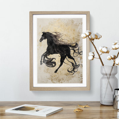 Magnificent Horse Art No.5 Abstract - Framed Print