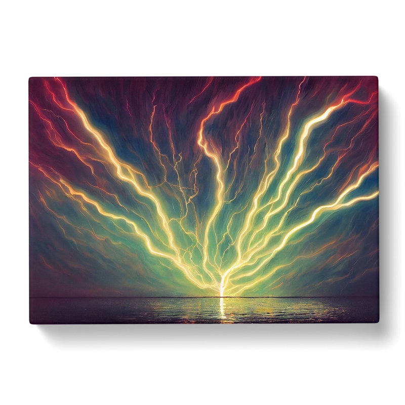 Electrifying Lightning Bolts Vol.3 - Wrapped Canvas, 40cm H x 60cm W x 3cm D