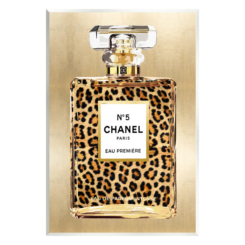 " Leopard Pattern Perfume " by Madeline Blake, 19" H x 13" W x 0.5" D
