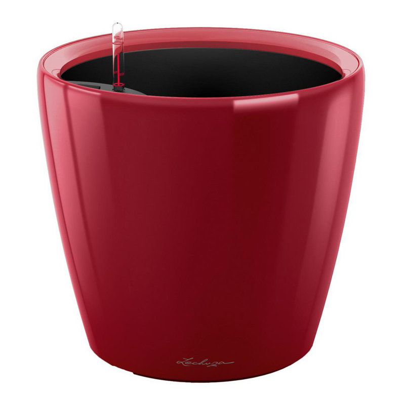 Classico Pot Planter, Scarlet Red, 33cm H x 35cm W x 35cm D
