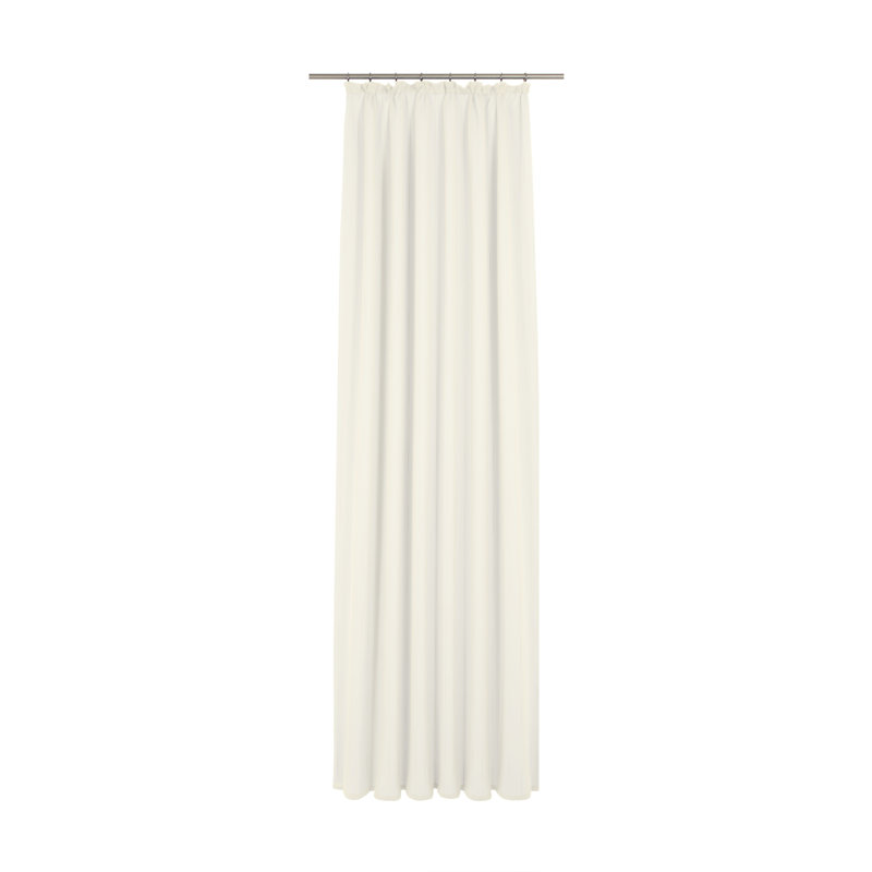 Polyester Standard Pinch Pleat Sheer Single Curtain Panel, Beige, 850cm Width x 245cm Drop